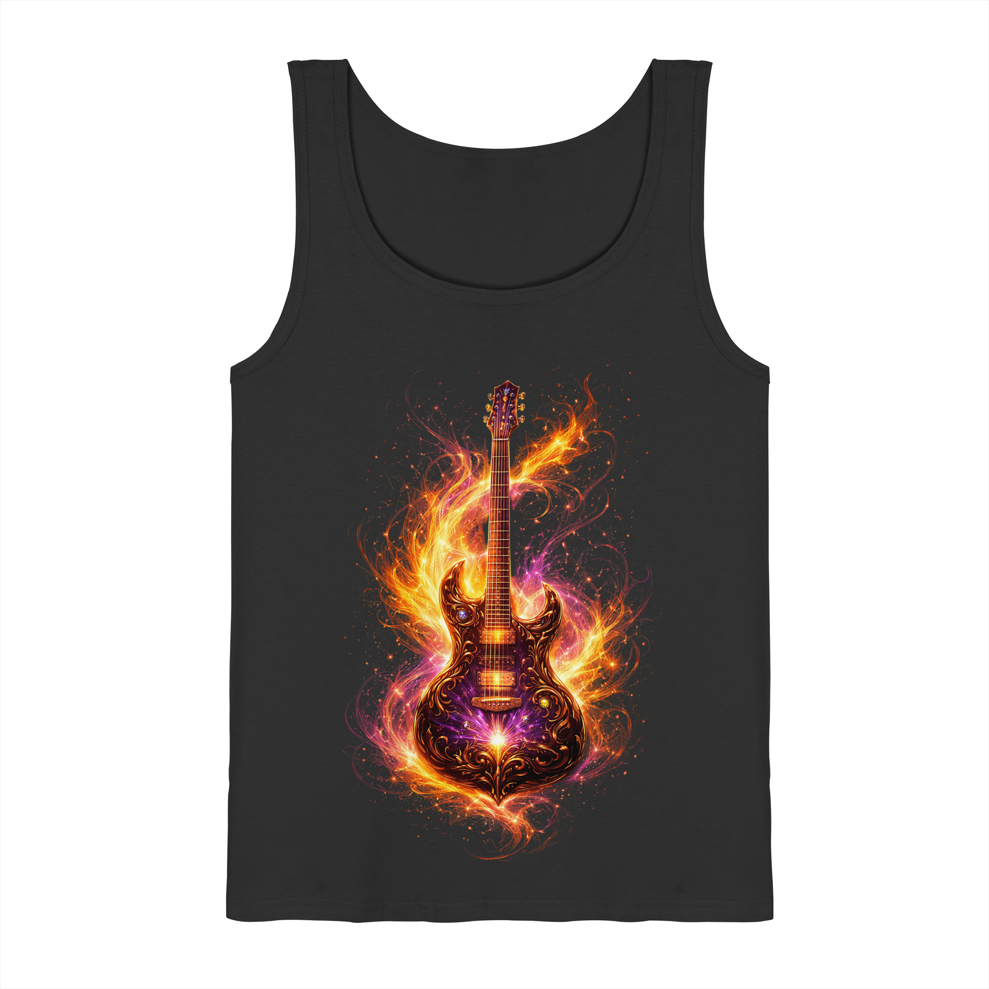 Premium Wear - Tank-Top  -  Red Electric Guitar – Luminous Series |