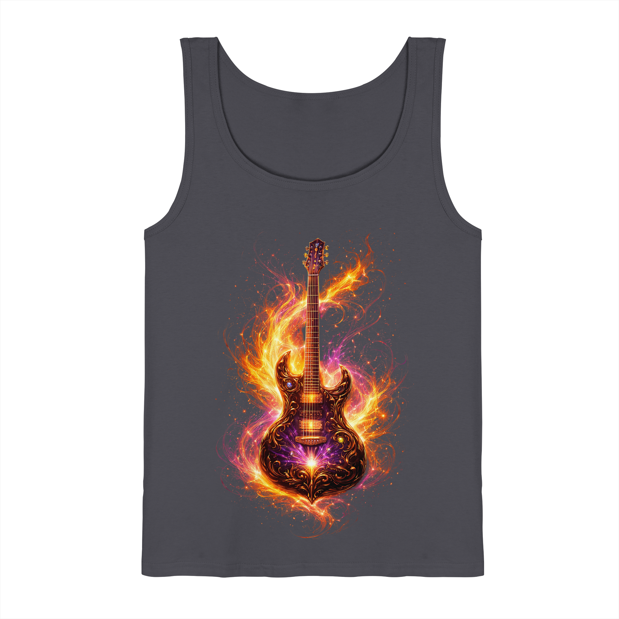 Premium Wear - Tank-Top  -  Red Electric Guitar – Luminous Series |