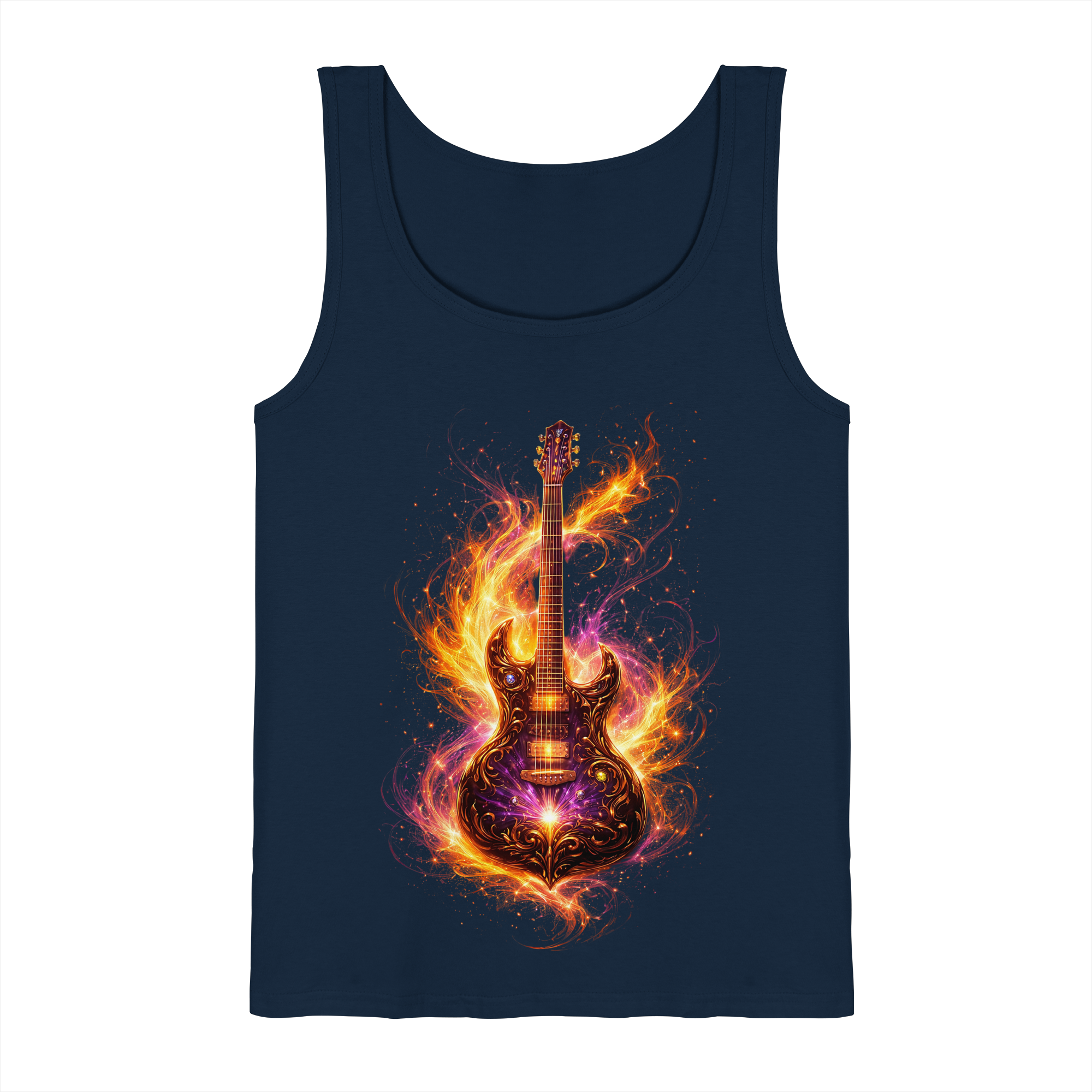 Premium Wear - Tank-Top  -  Red Electric Guitar – Luminous Series |